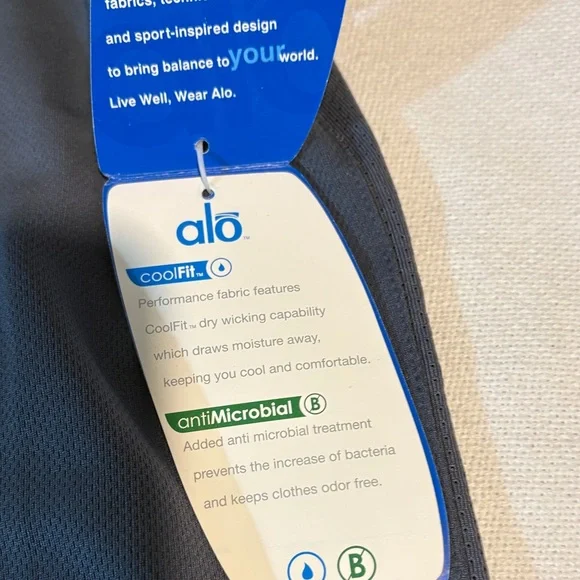 ALO Yoga Men's Dark Gray Polo Shirt - Picture 4 of 8